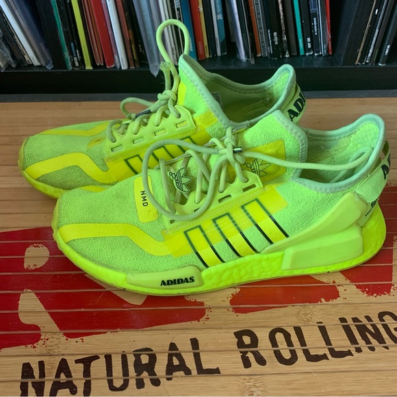 Adidas NMD_R1 V2 ‘Solar Yellow’ 7 - Picture 2 of 7